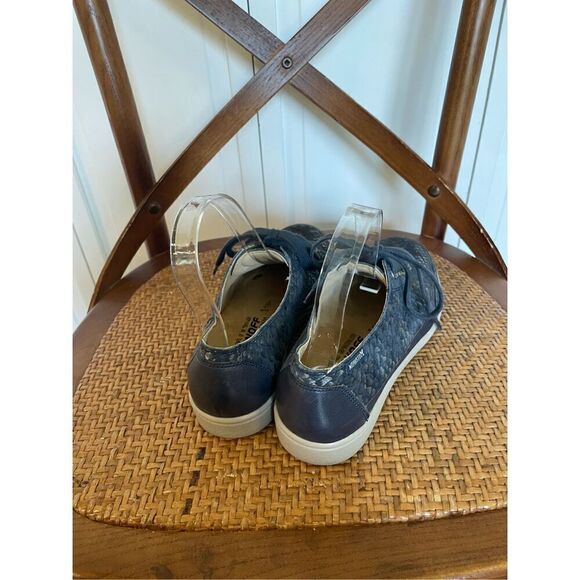 Mephisto blue runoff snakeskin leather sneakers size 6 - Picture 4 of 9